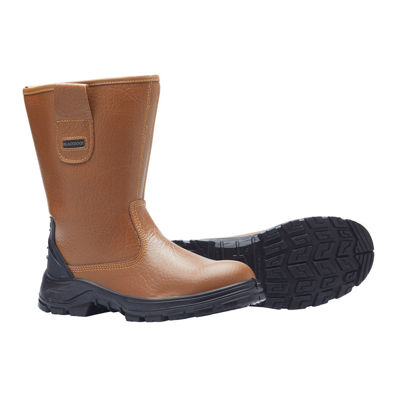 Blackrock Rigger Safety Boots - Tan size 8