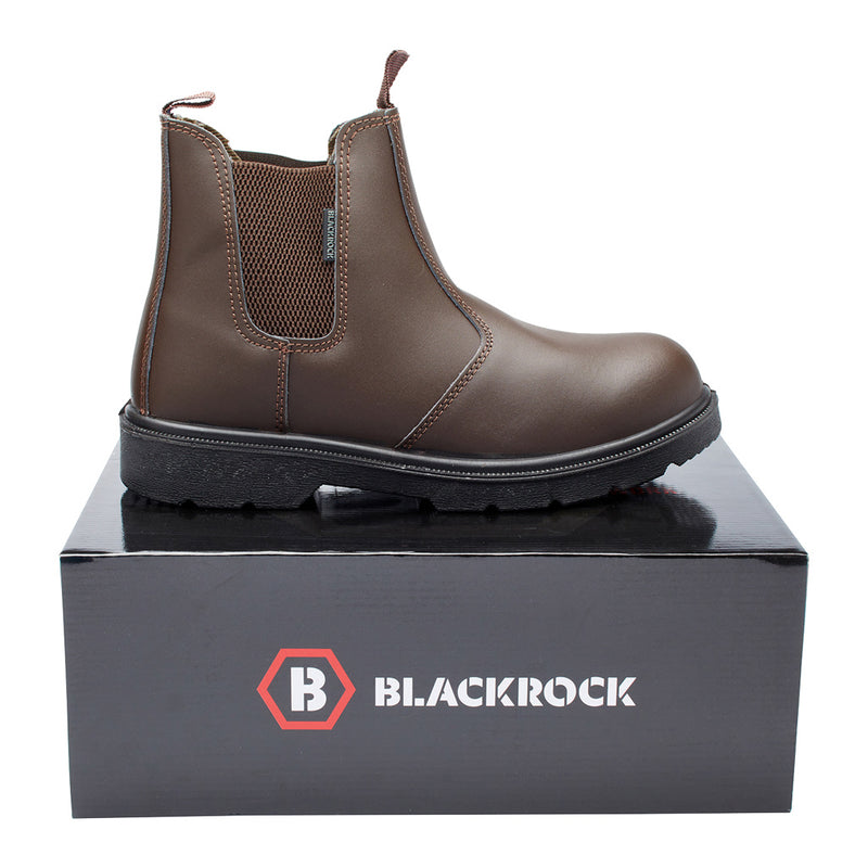 Blackrock Dealer Safety Boots - Brown size 5