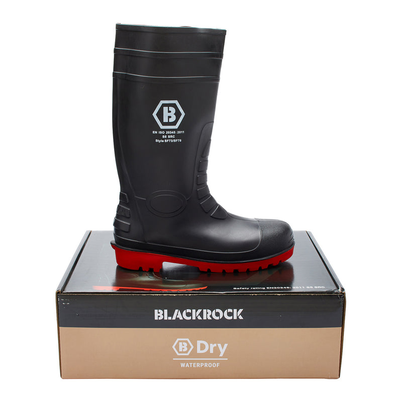Blackrock Safety Wellingtons - Red Sole (boxed) size 3