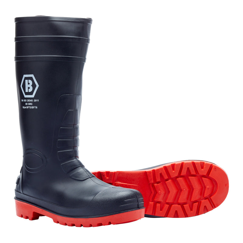 Blackrock Safety Wellingtons - Red Sole (boxed) size 5