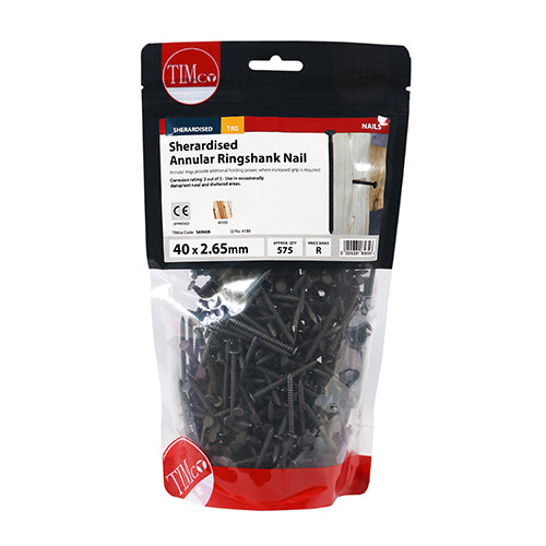 TIMCO Annular Ringshank Nails Sherardised