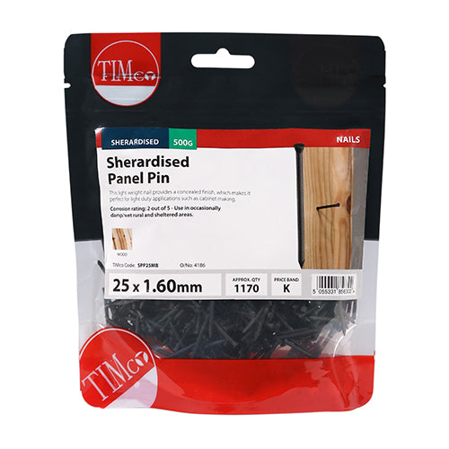 TIMCO Panel Pins Sherardised — Small Bag