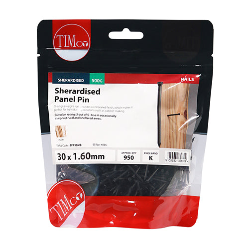 TIMCO Panel Pins Sherardised — Small Bag