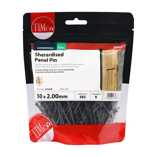TIMCO Panel Pins Sherardised — Small Bag