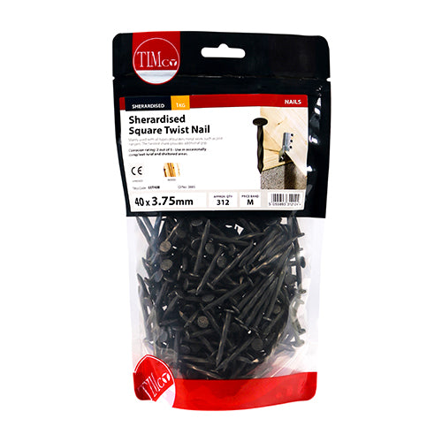 TIMCO Square Twist Nails Sherardised