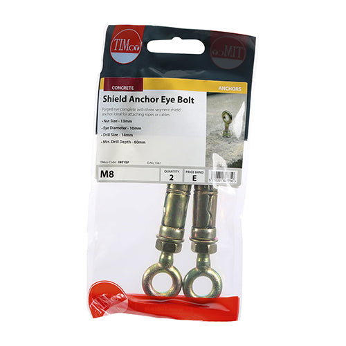TIMCO Forged Eyes With Sheil Anchors Gold — Trade Pack