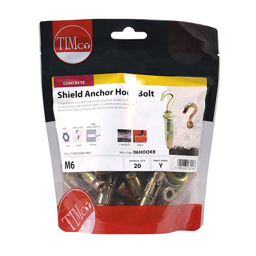 TIMCO Forged Hooks With Sheil Anchors Gold — Bag
