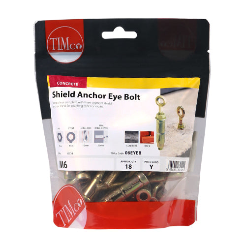 TIMCO Forged Eyes With Sheil Anchors Gold — Bag