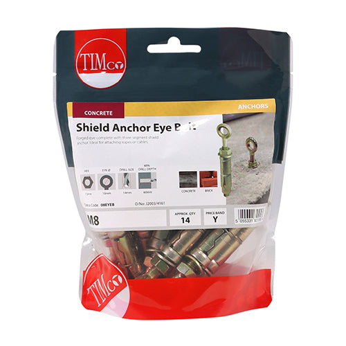TIMCO Shield Anchors - M10