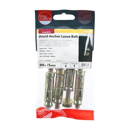 TIMCO Shield Anchors Loose Bolt Gold — Trade Pack