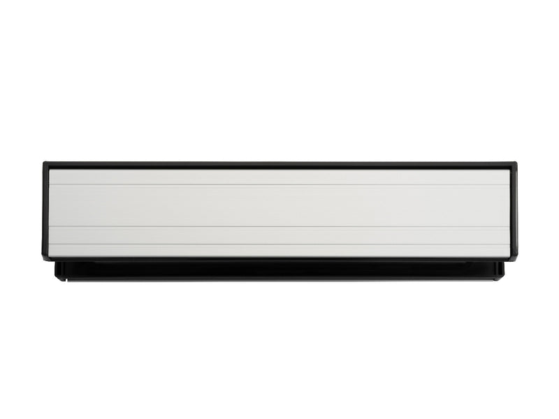 Letter Plate - (Sleeved) To Suit Doors 1 3/8 To 2 1/2 Thick - Satin Anodised Aluminium 292MM X 64MM