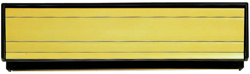 Letter Plate - (Sleeved) To Suit Doors 1 3/8 To 2 1/2 Thick - Gold Anodised Aluminium 292MM X 64MM