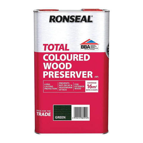 Ronseal Trade Total Wood Preserver Green 5 litre