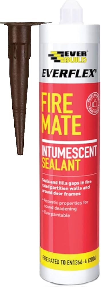 Everbuild Sika Fire Mate Intumescent Sealant Brown C3