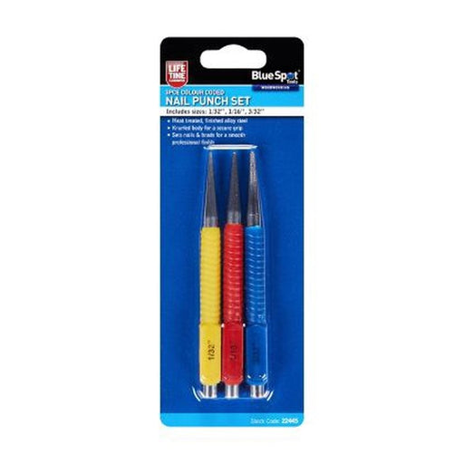 Blue Spot Tools 3 PCE Nail Punch Set