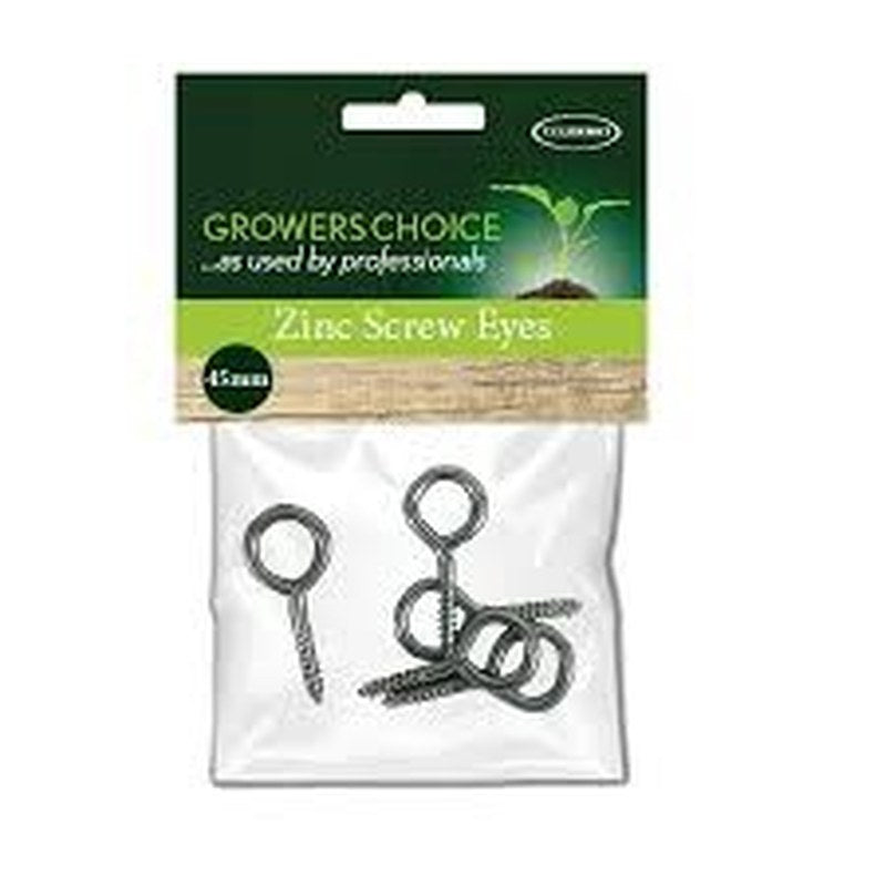Zinc Screw Eyes 45mm