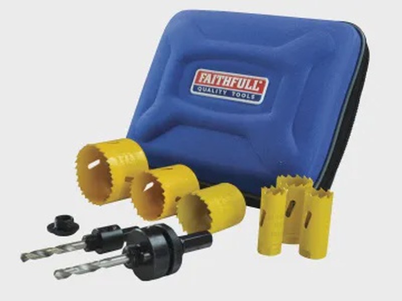 Universal Varipitch Holesaw Electrician's Kit, 9 Piece 16-51mm