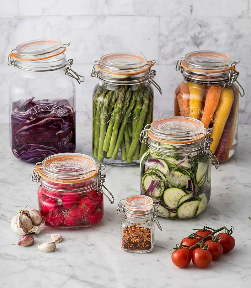 Kilner Square Clip Top Jar 2L