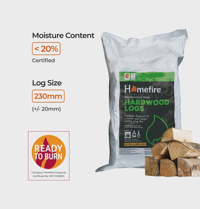Homefire Kiln Dried Logs - Large Handy Bag