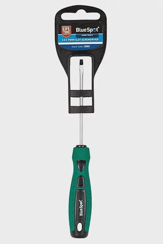blue spot 3.0 x 75mm slotted screw driver