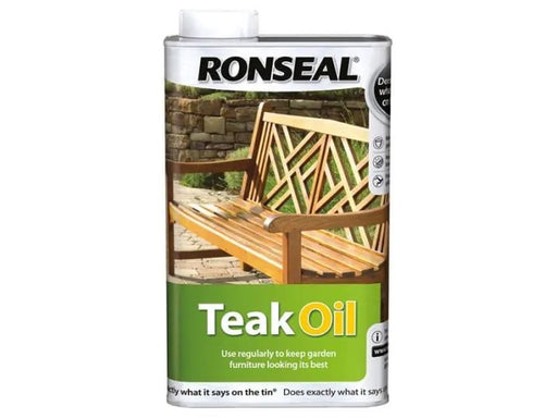 Ronseal Garden Furniture Teak Oil Can 1 litre
