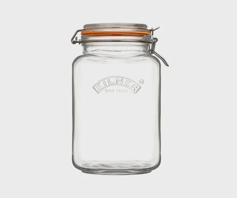 Clip Top Square Jar 3 Litre