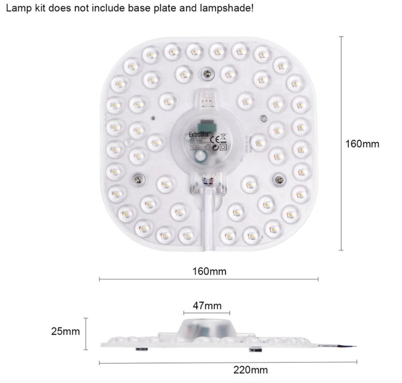 Extrastar Ceiling Light Module 2 D Fitting 24w