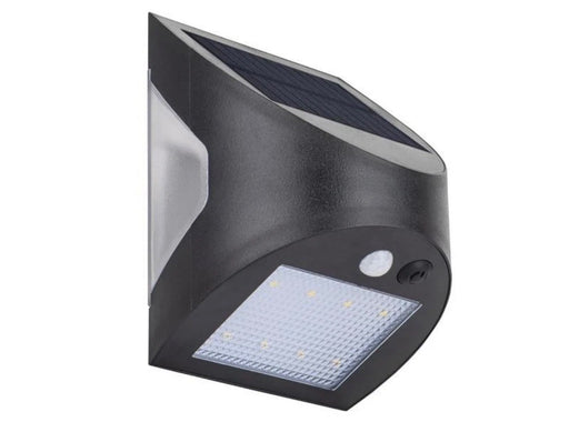 Luceco Prysm Wall Light - Prysm Decorative Outdoor Solar Wall Light with PIR Mot
