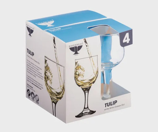 Tulip Set Of 4 White Wine Glasses 20cl