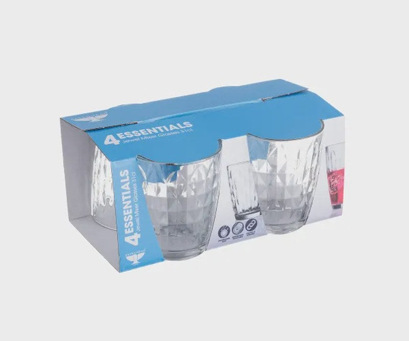 Essentials Jewel Sleeve Of 4 Mixers 31cl