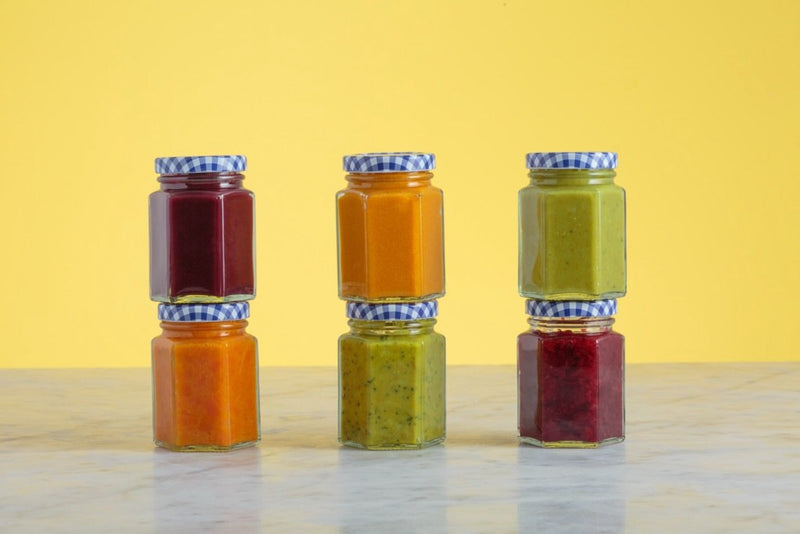 HEXAGONAL 500ML TWIST TOP JARS