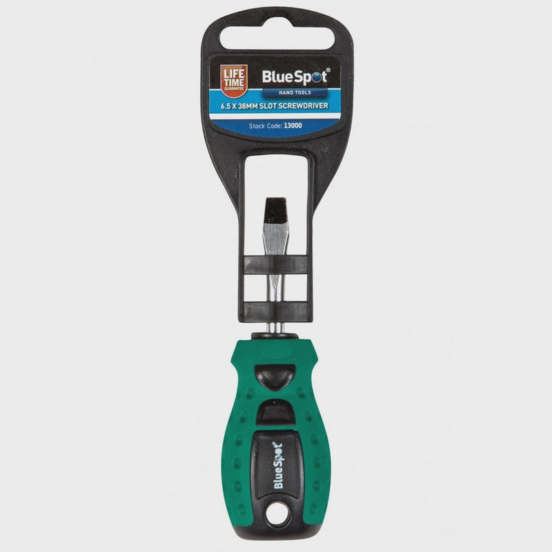 blue spot 6.5 x 38mm slotted screwdriver
