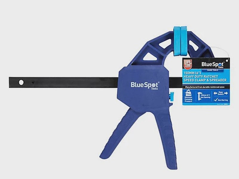 blue spot heavy duty ratchet speed clamp & spreader 150mm
