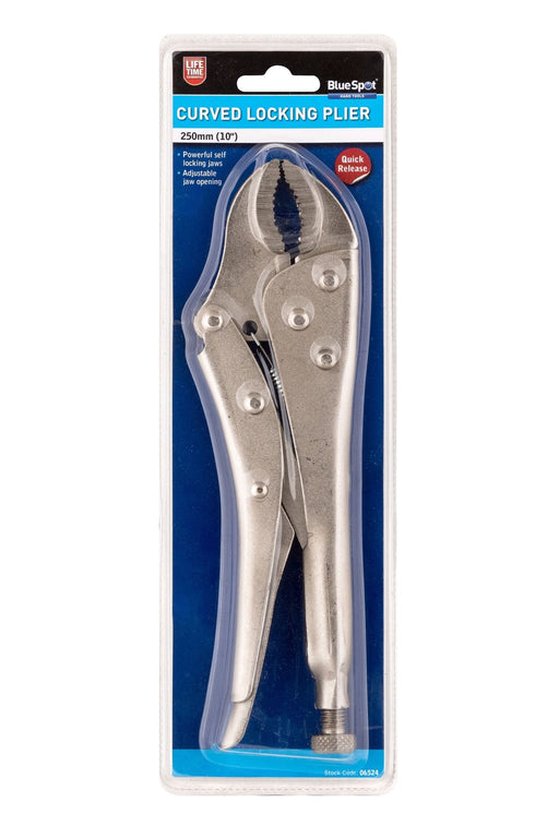 Blue Spot Tools 250mm (10") Curved Locking Plier