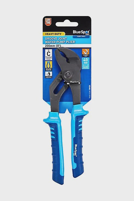 blue spot 200mm groove joint water pump plier