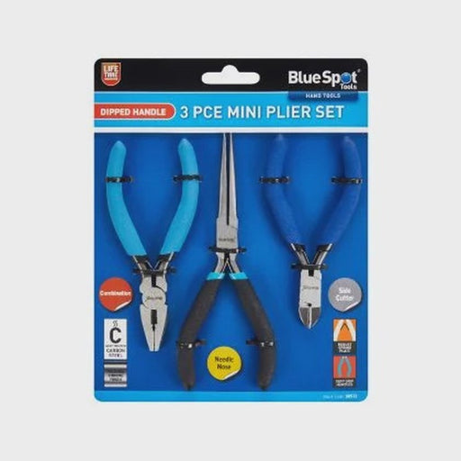 Blue Spot Tools 3 PCE Soft Grip Mini Plier Set
