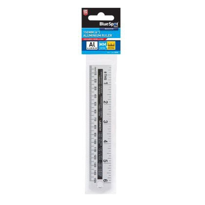 Blue Spot Tools 150mm (6") Aluminium Ruler