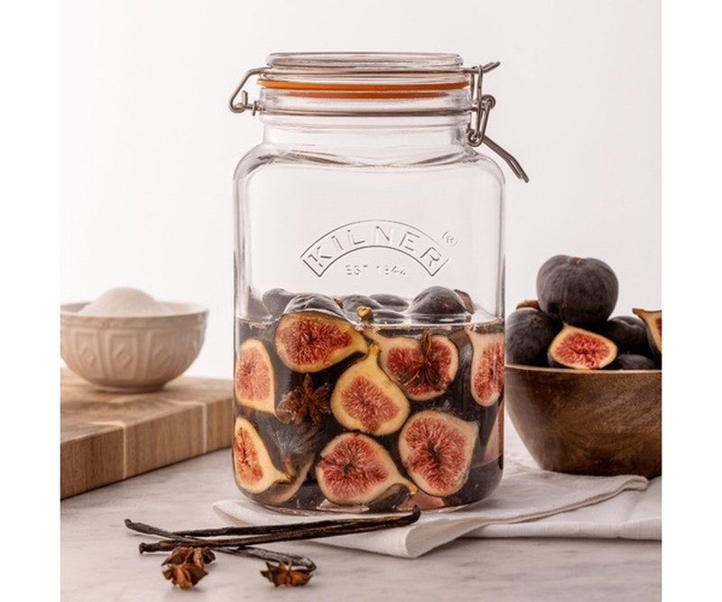 Clip Top Square Jar 3 Litre
