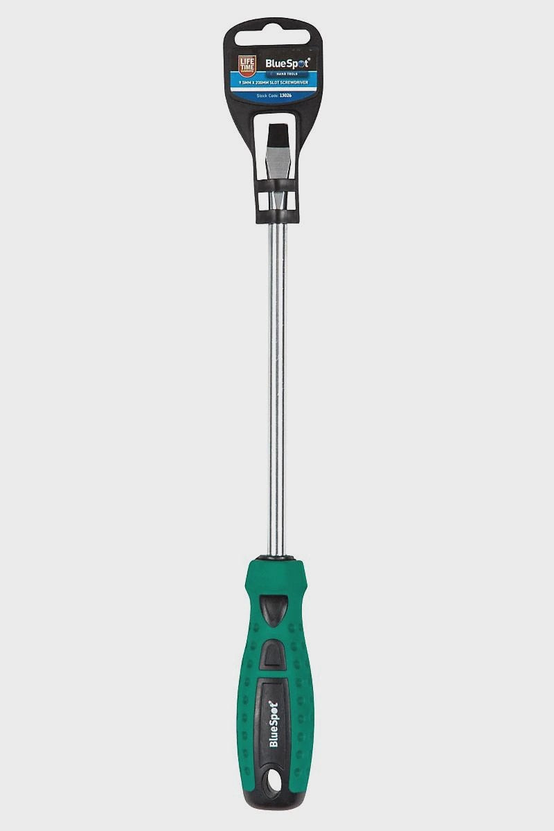 blue spot 9.5 x 200mm slotted screwdriver
