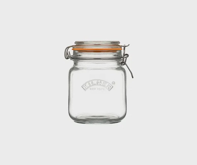 Kilner Square Clip Top Jar 1L
