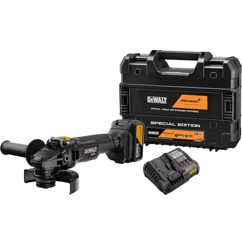 Dewalt DCG45MP1T McLaren F1 18V XR Brushless 125mm Angle Grinder, 1x 5.0Ah Batte