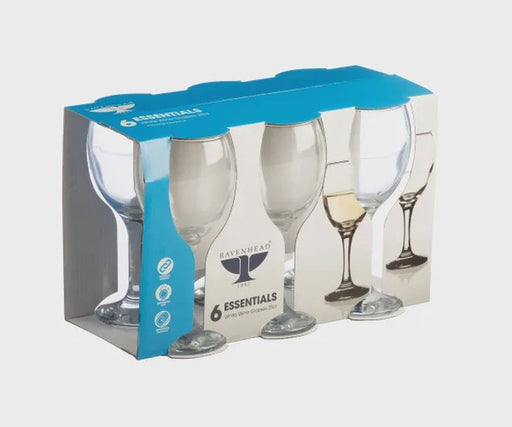 Essentials Sleeve 6 White Wine Glasses 25cl