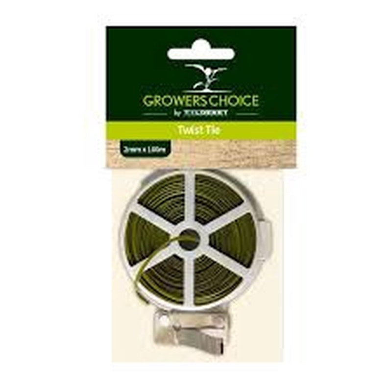 Twist Tie HD Olive 50M With Cutter