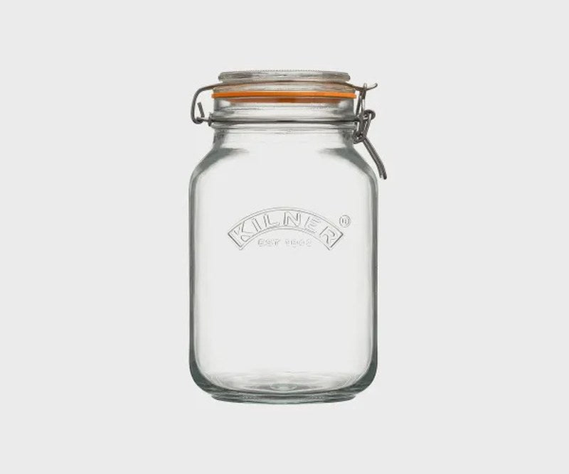 Kilner Square Clip Top Jar 2L