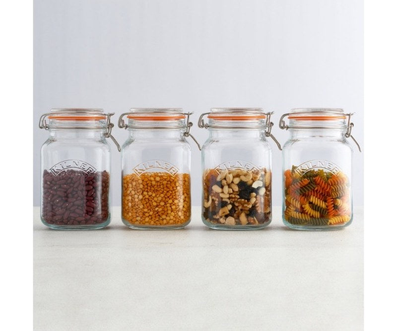Kilner Square Clip Top Jar 1.5L