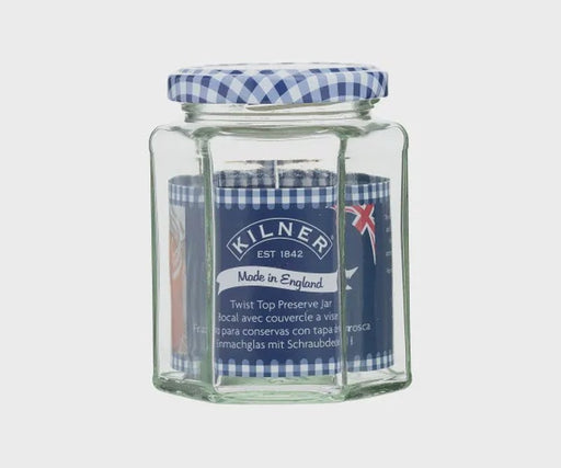 Hexagon Twist Top Jar 280Ml