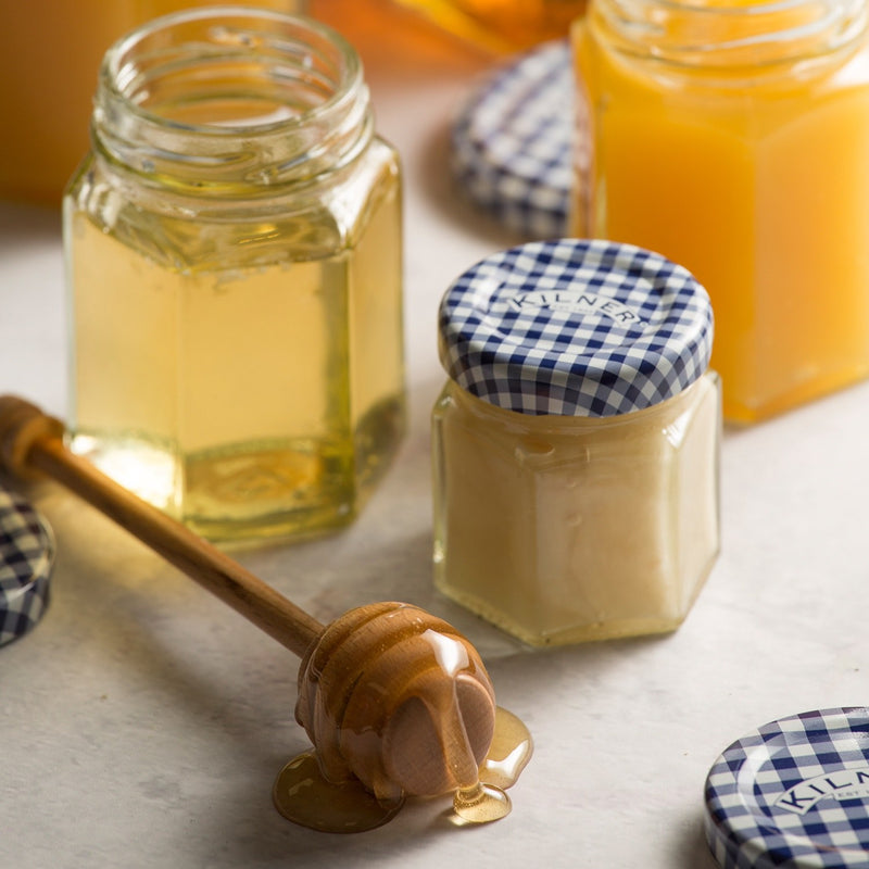 HEXAGONAL 500ML TWIST TOP JARS