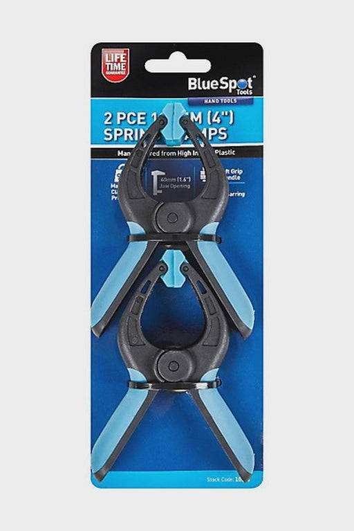 blue spot 2 pc 100mm spring clamps