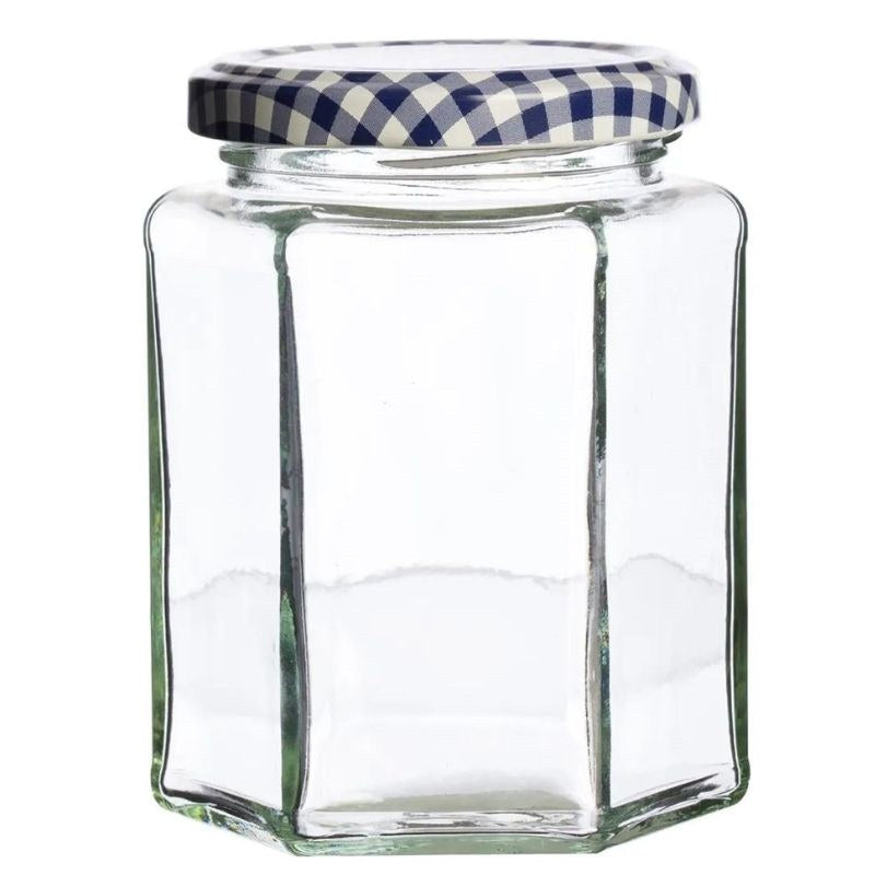 HEXAGONAL 500ML TWIST TOP JARS