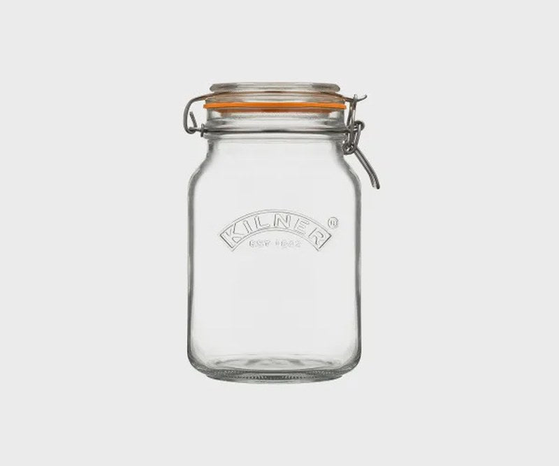 Kilner Square Clip Top Jar 1.5L
